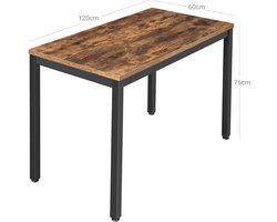 Elegant Bruin Bureau - Stijlvol en Functioneel voor Thuis of Kantoor – foto 1