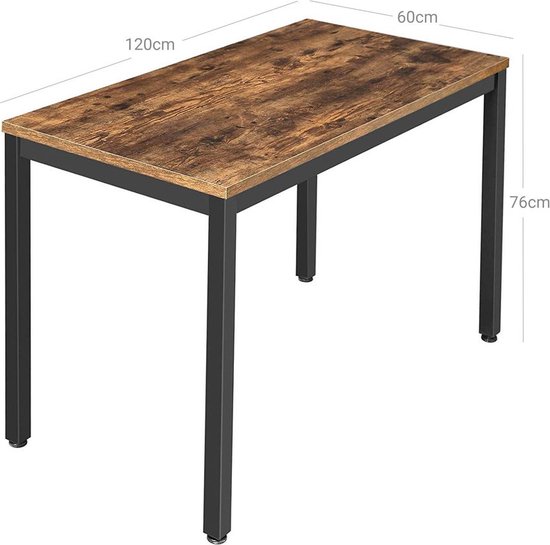 Elegant Bruin Bureau - Stijlvol en Functioneel voor Thuis of Kantoor – foto 2