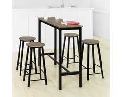 Complete Bartafelset met 4 Comfortabele Krukken voor Uw Woonruimte – foto 3