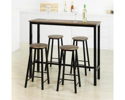Complete Bartafelset met 4 Comfortabele Krukken voor Uw Woonruimte – foto 5