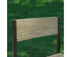 Complete Bartafelset met 4 Comfortabele Barkrukken - Naturel/Zwart – foto 6