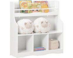 Veelzijdige Boekenkast voor Kinderkamer en Meer - Wit MDF – foto 1