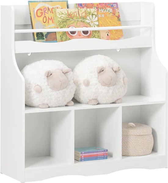 Veelzijdige Boekenkast voor Kinderkamer en Meer - Wit MDF – foto 2
