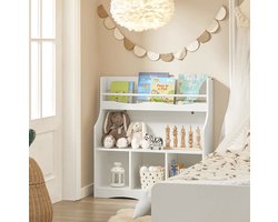 Veelzijdige Boekenkast voor Kinderkamer en Meer - Wit MDF – foto 3