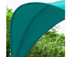 Comfortabele Hangmat met UV-beschermende Luifel - Turkoois – foto 1