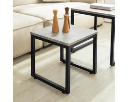 Set van 2 Salontafels - Industriële Bijzettafels - Grijs – foto 4