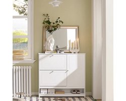 Praktische schoenenkast met 2 kleppen en opbergruimte – foto 2
