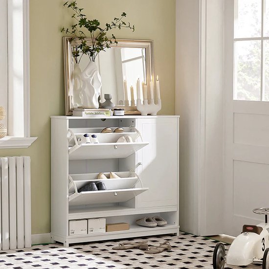 Praktische schoenenkast met 2 kleppen en opbergruimte – foto 5