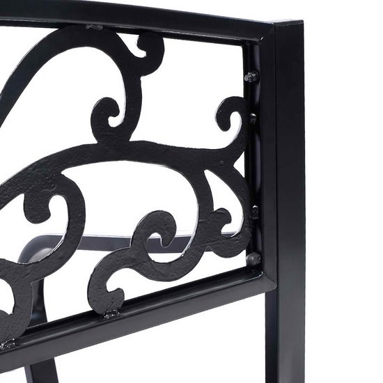 Elegante Gietijzeren Tuinbank met Sierlijk Design - 3-zits – foto 3
