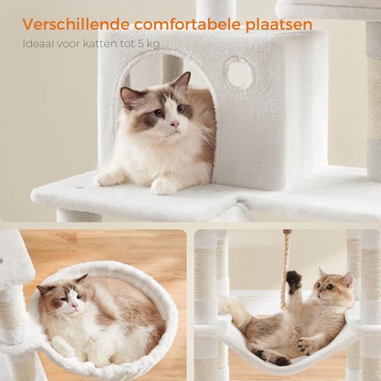 Luxe Krabpaal met Meerdere Niveaus en Speelplaats - 168 cm – foto 4