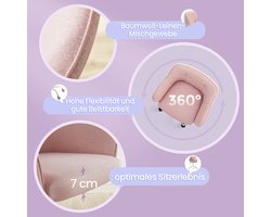 Ergonomische Roze Bureaustoel met Stijlvol Design en Comfortabele Stof – foto 5