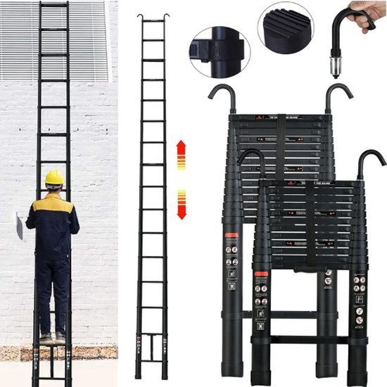 Telescopische Vouwladder met Soft Close en Afneembare Dakhaak - 6.2 Meter – foto 2