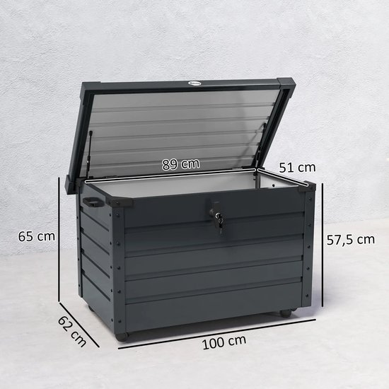 Grote Opbergbox voor Tuin en Terras - Weerbestendig & Verrijdbaar – foto 3