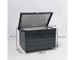 Grote Opbergbox voor Tuin en Terras - Weerbestendig & Verrijdbaar – foto 4