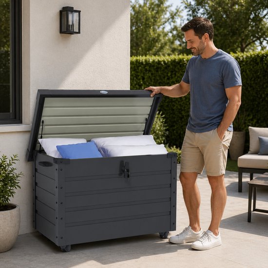 Grote Opbergbox voor Tuin en Terras - Weerbestendig & Verrijdbaar – foto 5