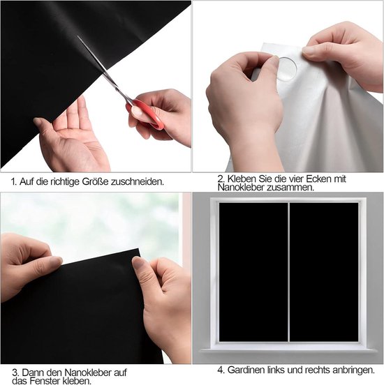 Lichtdichte Verduisteringsstof voor Ramen - 145 x 300 cm – foto 1