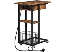Flexibele Bijzettafel met Oplaadstation en Opbergruimte – foto 4