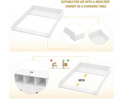 Comfortabel Verschoningsopzetstuk voor Commode - Wit – foto 2