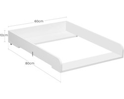 Comfortabel Verschoningsopzetstuk voor Commode - Wit – foto 3
