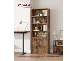 Veelzijdige Verzamelplank met Zes Niveaus - Vintage Bruin – foto 5