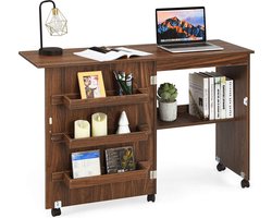 Vouwbare Multifunctionele Tafel met Opbergruimte en Wielen – foto 4