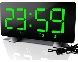 Multifunctionele Wekkerradio met Groot LED-display en USB-oplaadpoort – foto 2