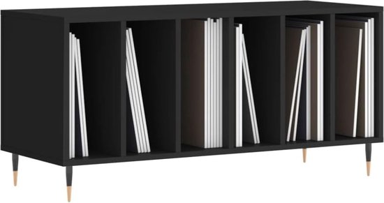 Stijlvolle Platenspeler Kast voor uw Vinylcollectie - Zwart – foto 1