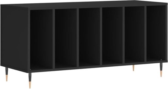 Stijlvolle Platenspeler Kast voor uw Vinylcollectie - Zwart – foto 4