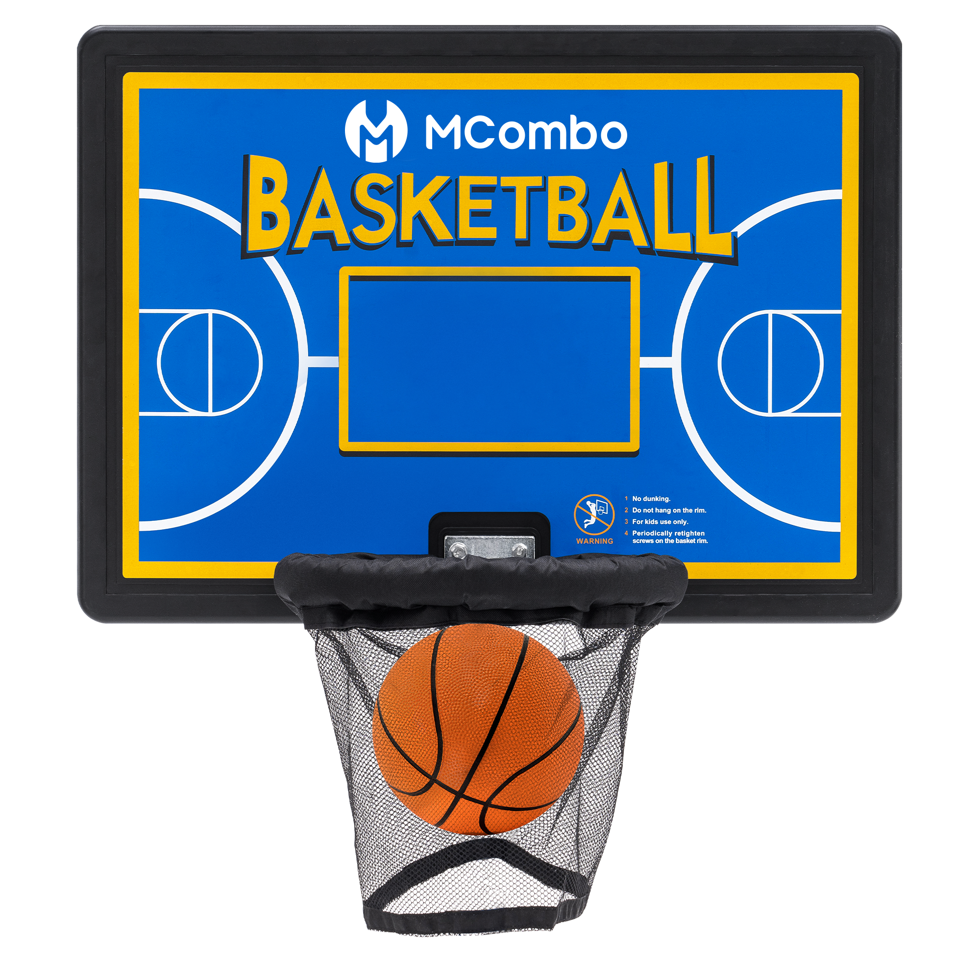 Trampoline basketbalring set BH07 - blauw/rood – foto 1