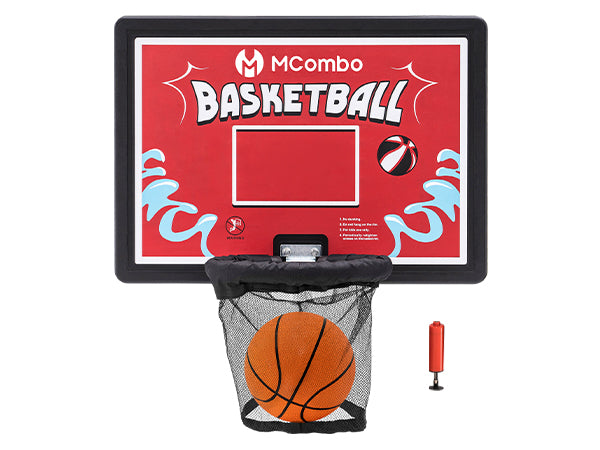 Trampoline basketbalring set BH07 - blauw/rood – foto 18