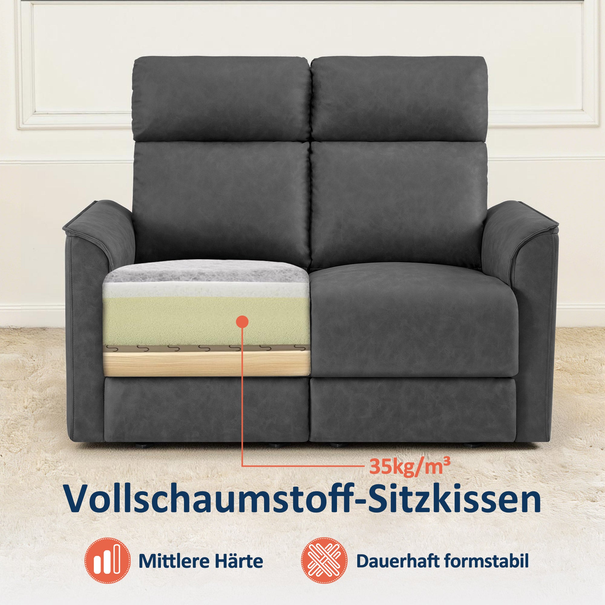 2-zits elektrische relaxfauteuil, 155° Zero-Gravity-bioscoopstoel met inklapbare tafel – foto 7