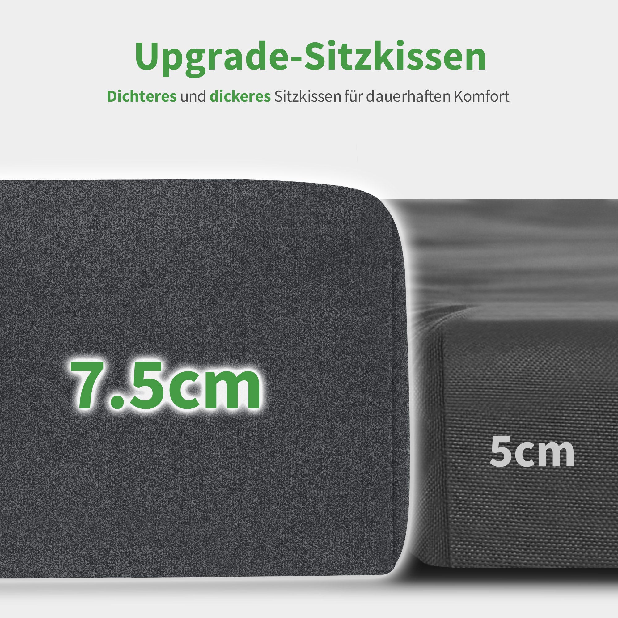 3-zits Hollywoodschommel met ligfunctie, extra dik kussen, draagkracht 360kg, 4071 – foto 8