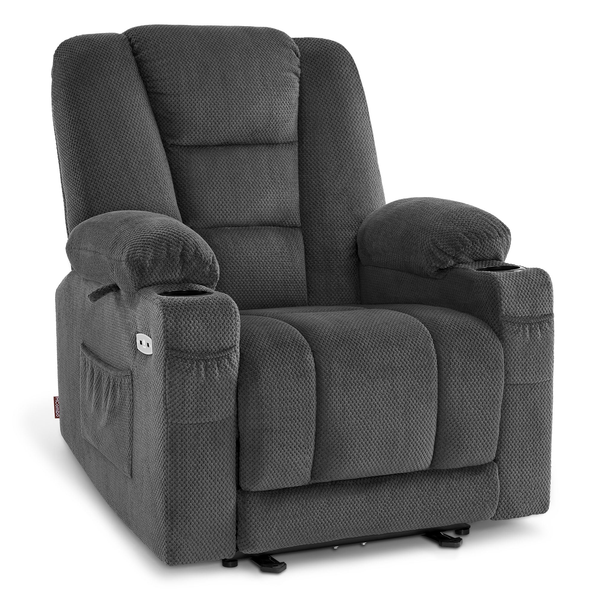 Elektrische Relaxfauteuil met Massage & Warmtefunctie, USB & Bekerhouder – foto 10