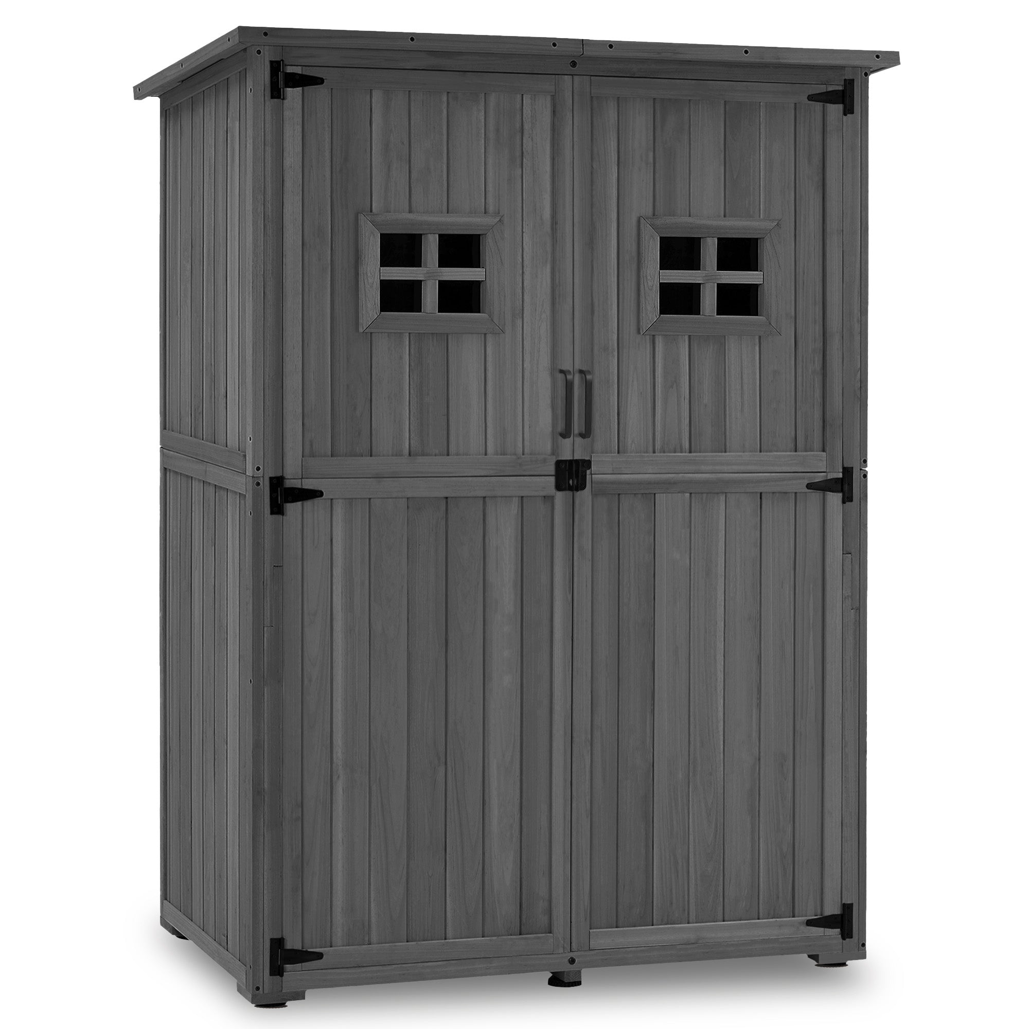 Tuinkast hout, weerbestendig, tuinhuisje klein, buiten, 59x127x168 cm, 0912-F – foto 8