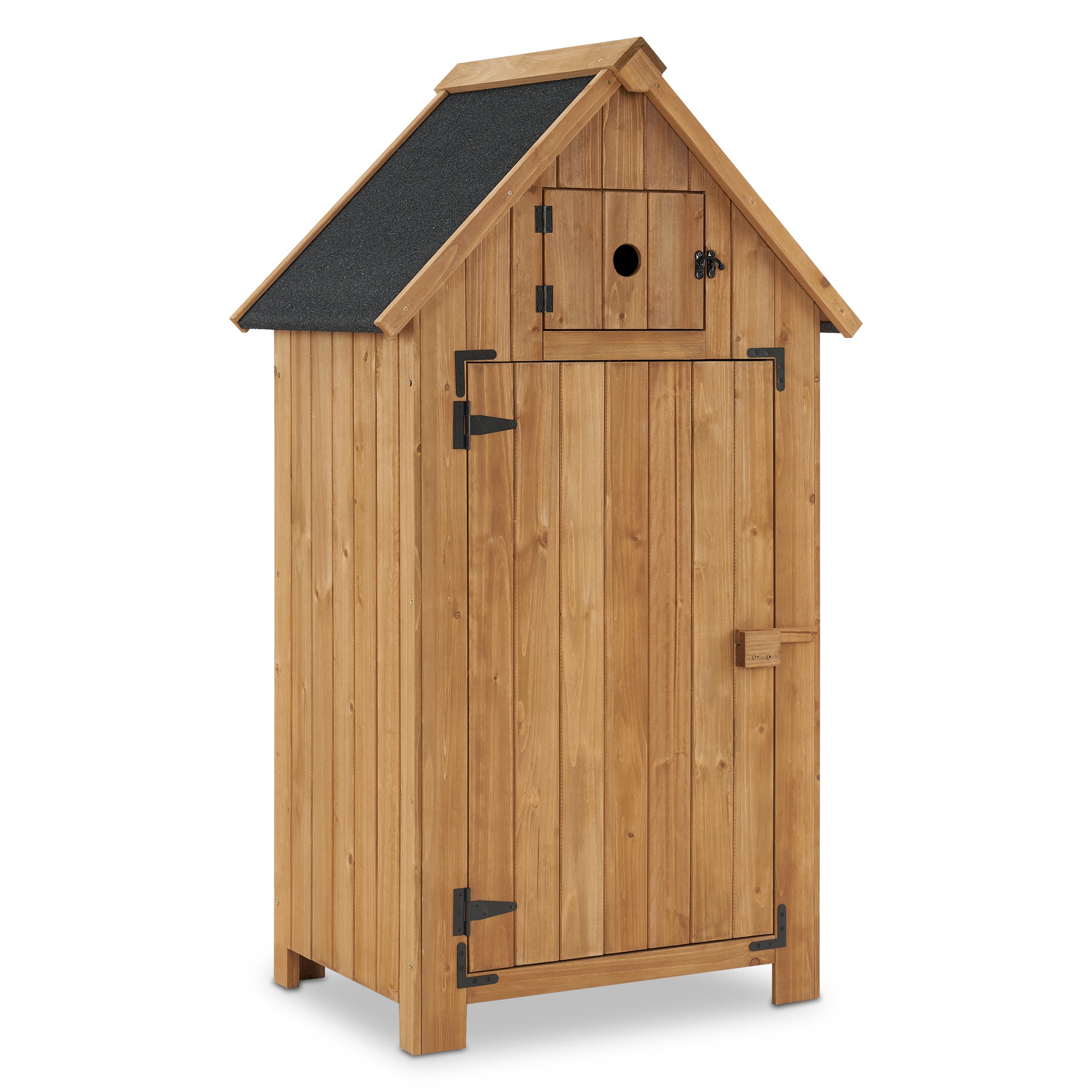 Houten Tuinkast Klein, Outdoor Tuinhuisje, weerbestendig, voor balkon & terras – foto 1
