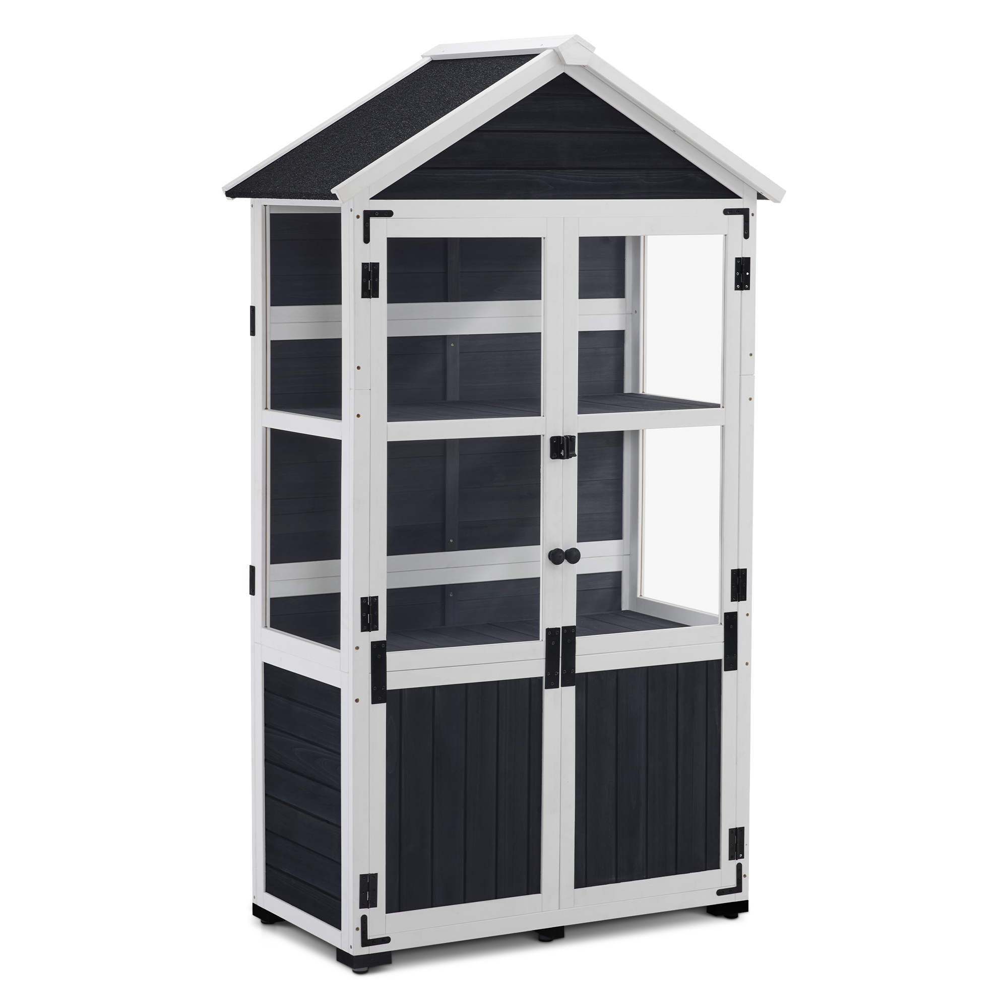 Kleine Houten Tuinkast, Weerbestendig Tuinhuisje voor Balkon & Terras – foto 15