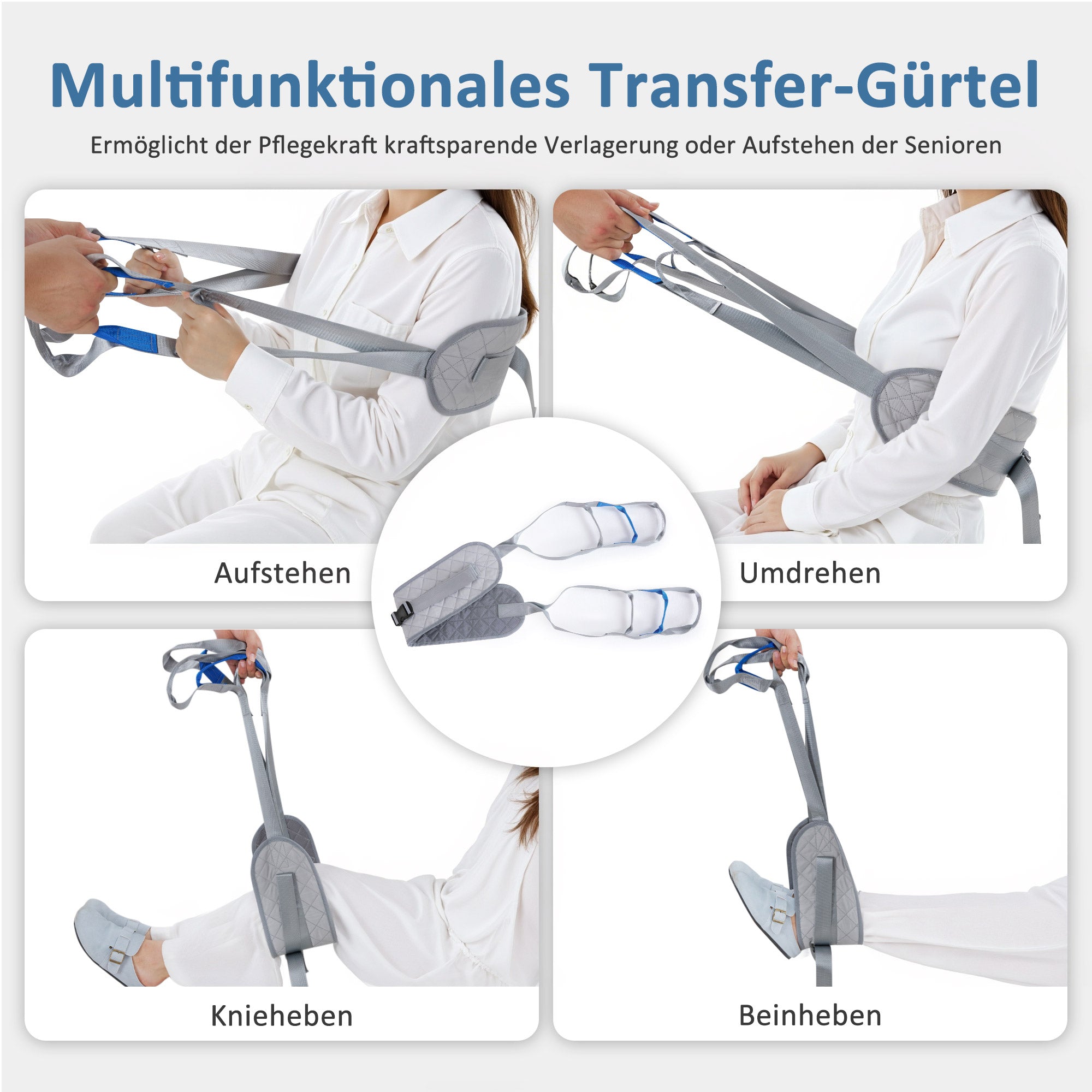 Patiëntenlift Opstahulp Senioren, Transferhulp tot 180KG, 86*64*118 CM – foto 12