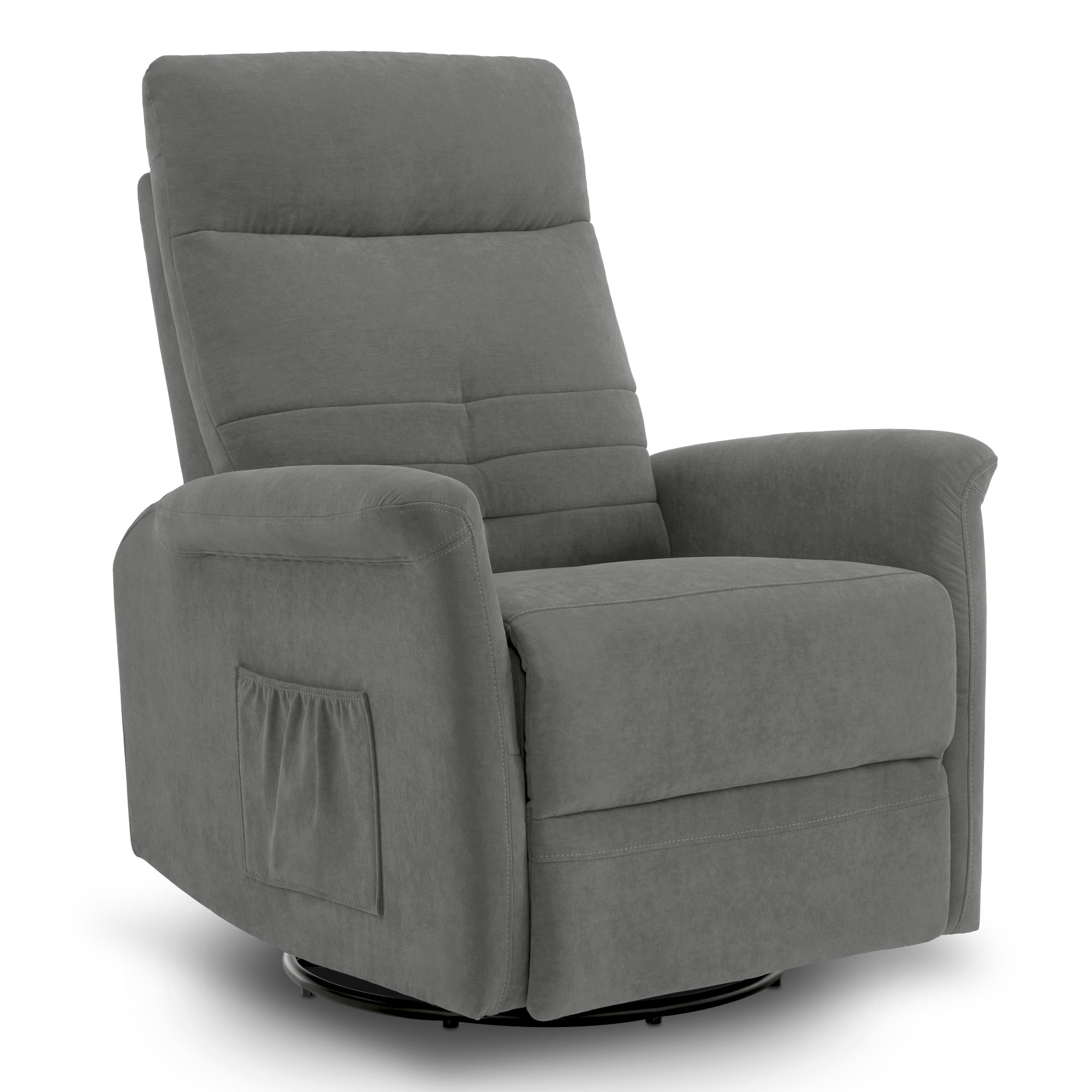 relaxfauteuil TV-fauteuil met handmatige ligfunctie, schommel- & draaifunctie, 360° draaibaar, woon-/slaapkamer, 7011 – foto 10