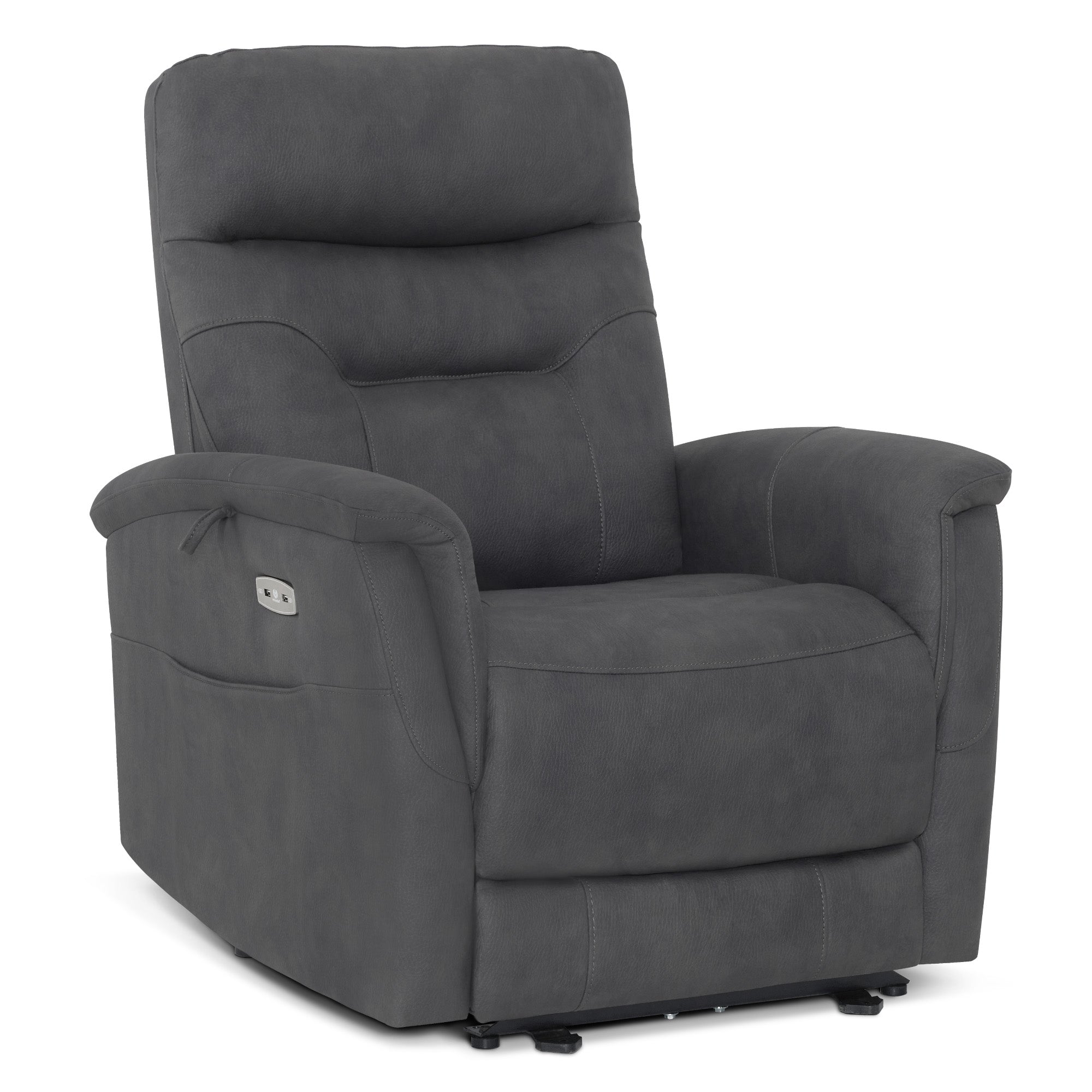 Elektrisch verstelbare relaxfauteuil, TV-stoel met USB & zijvak, 7077 – foto 10