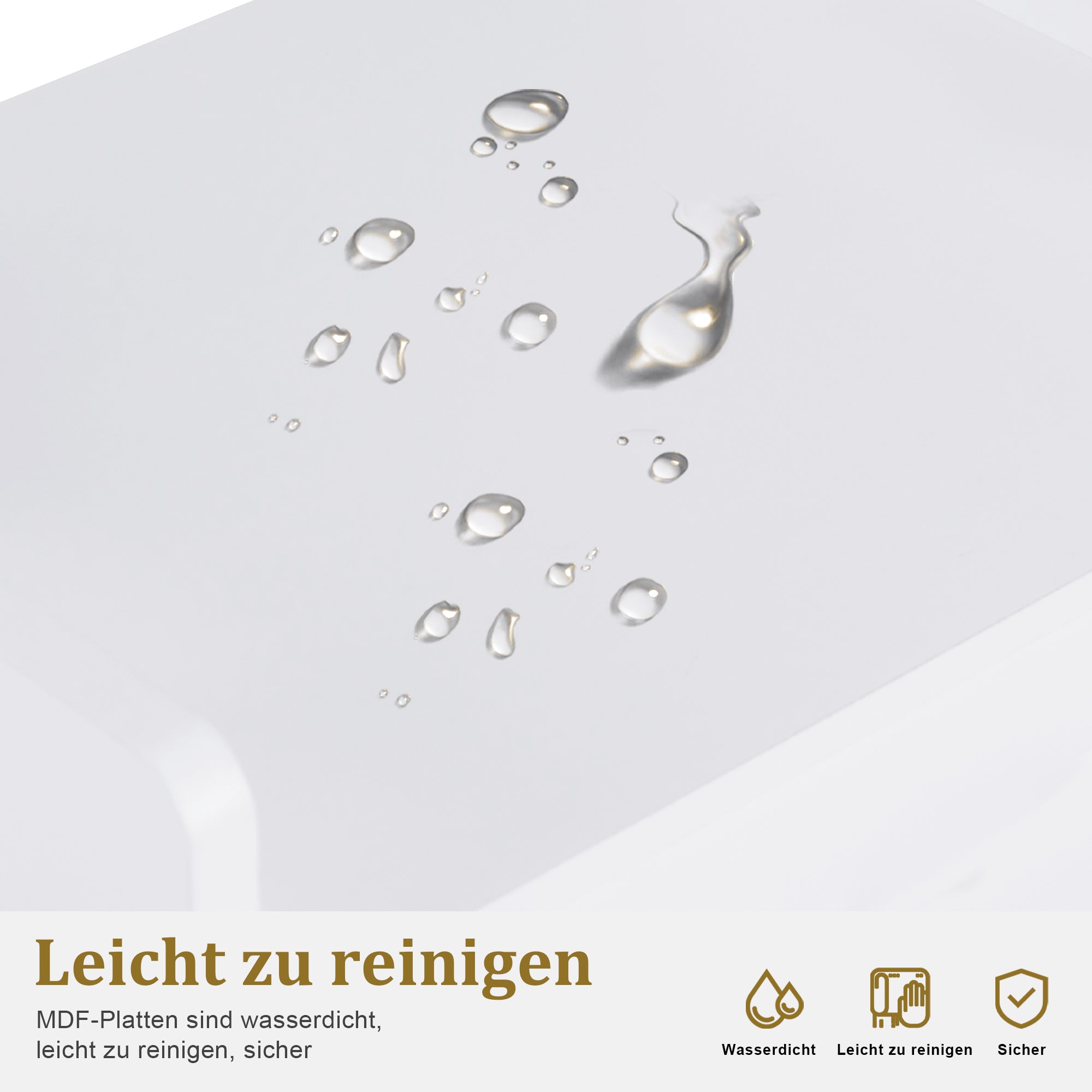 Serveerwagen met wielen & lades, Kapperstrolley Wit, 2 planken, 35x48x80.5cm – foto 7