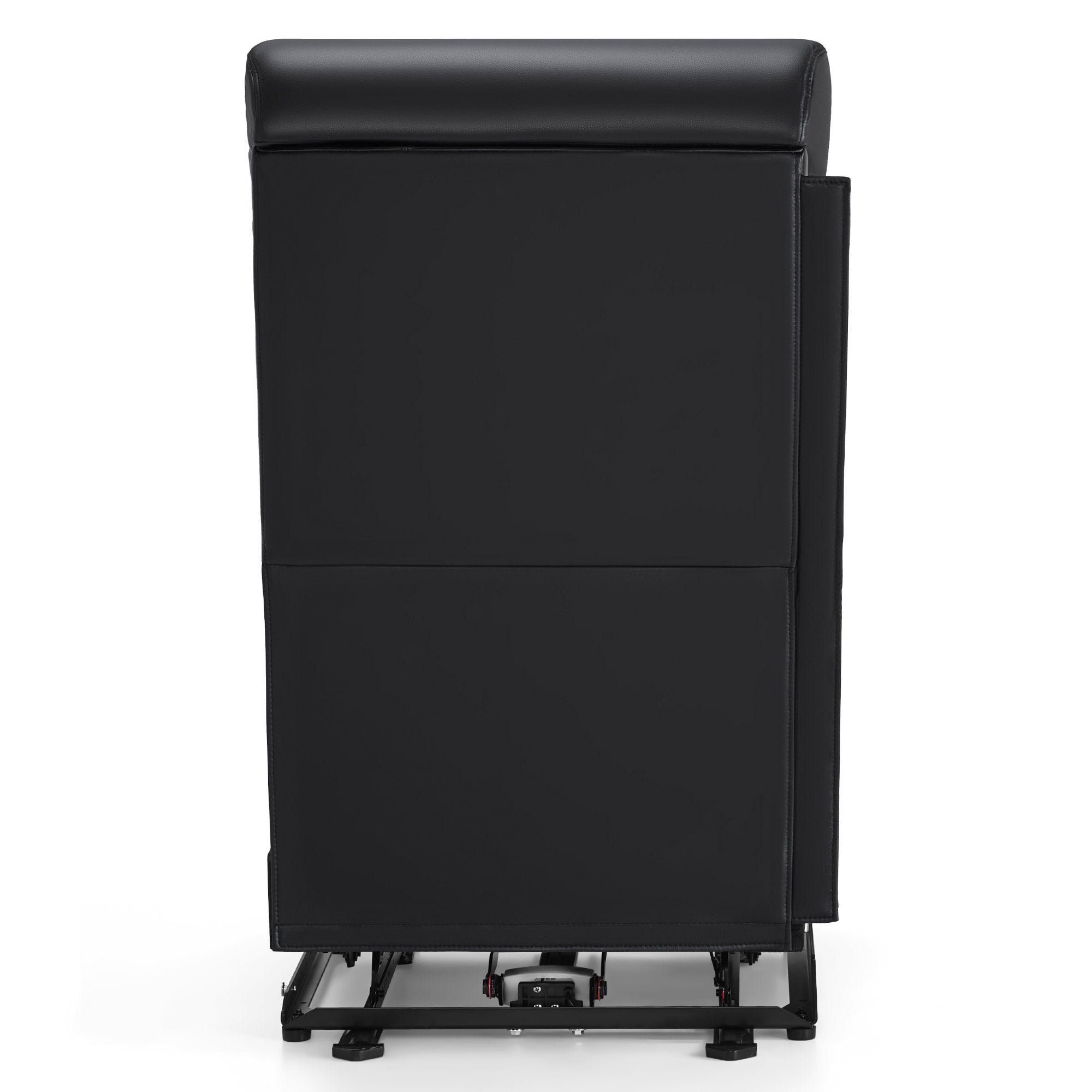 Middenzitting voor 2-zits elektrische relaxfauteuil, verstelbare hoofdsteun (zwart kunstleer) – foto 5