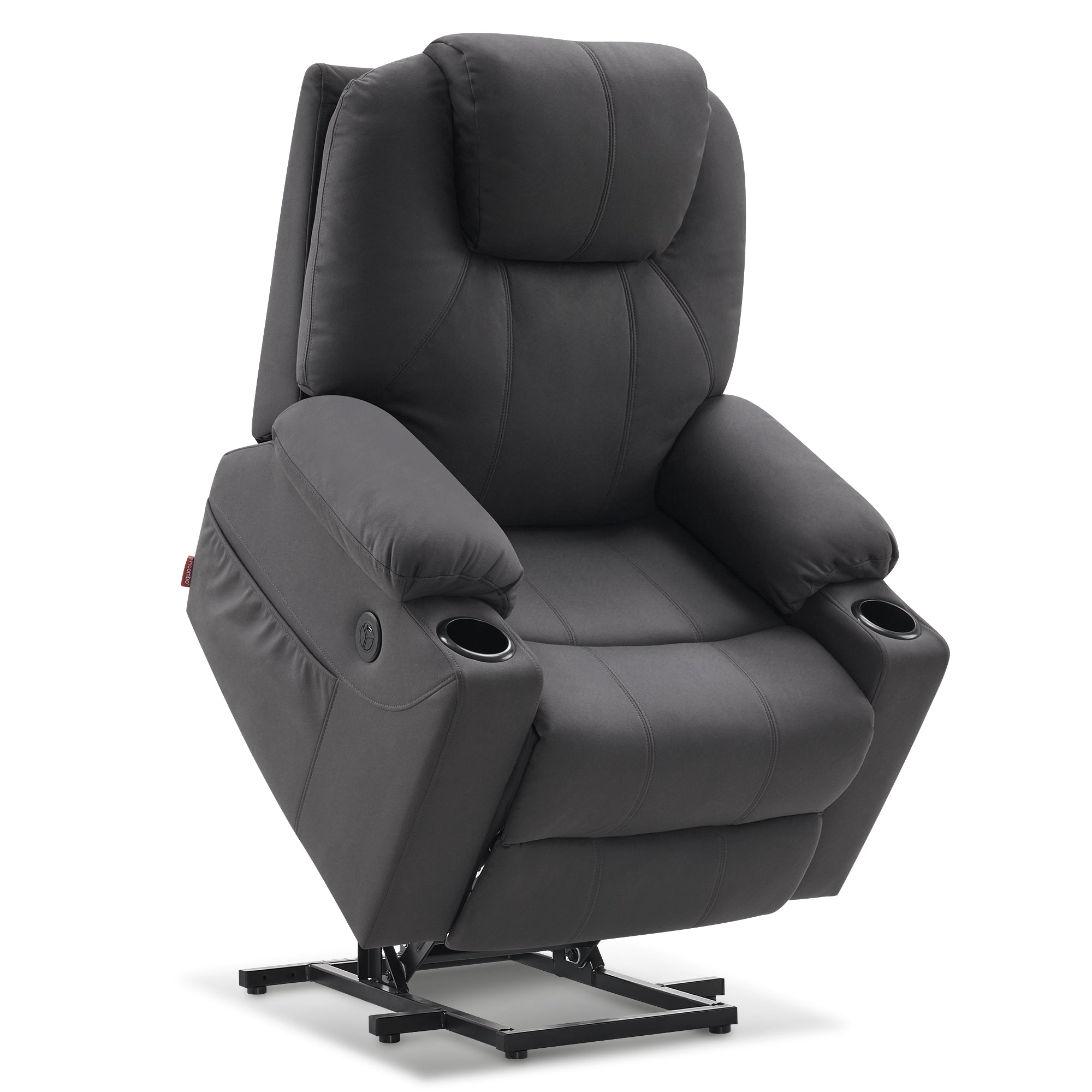 MCombo 7040 sta-op stoel donkergrijs microvezel