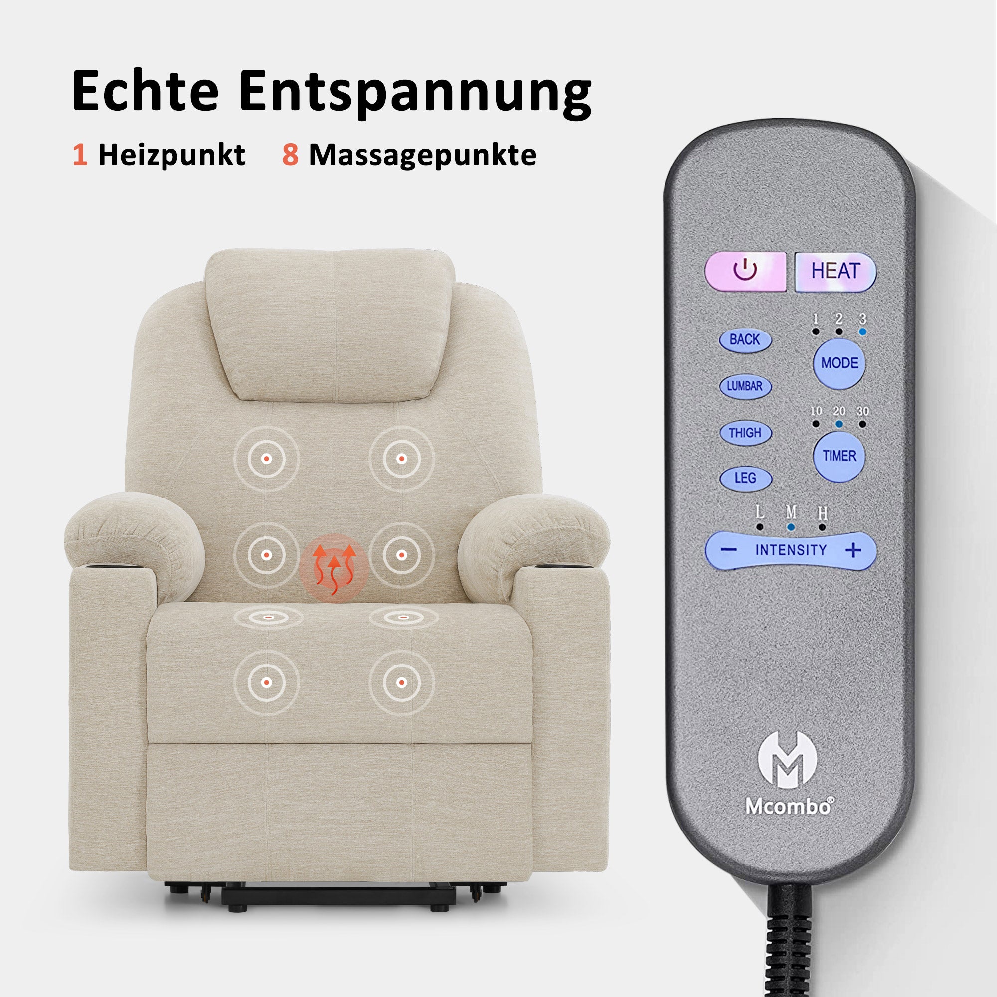 MCombo 7040 poltrona relax elettrica alzapersona – foto 46