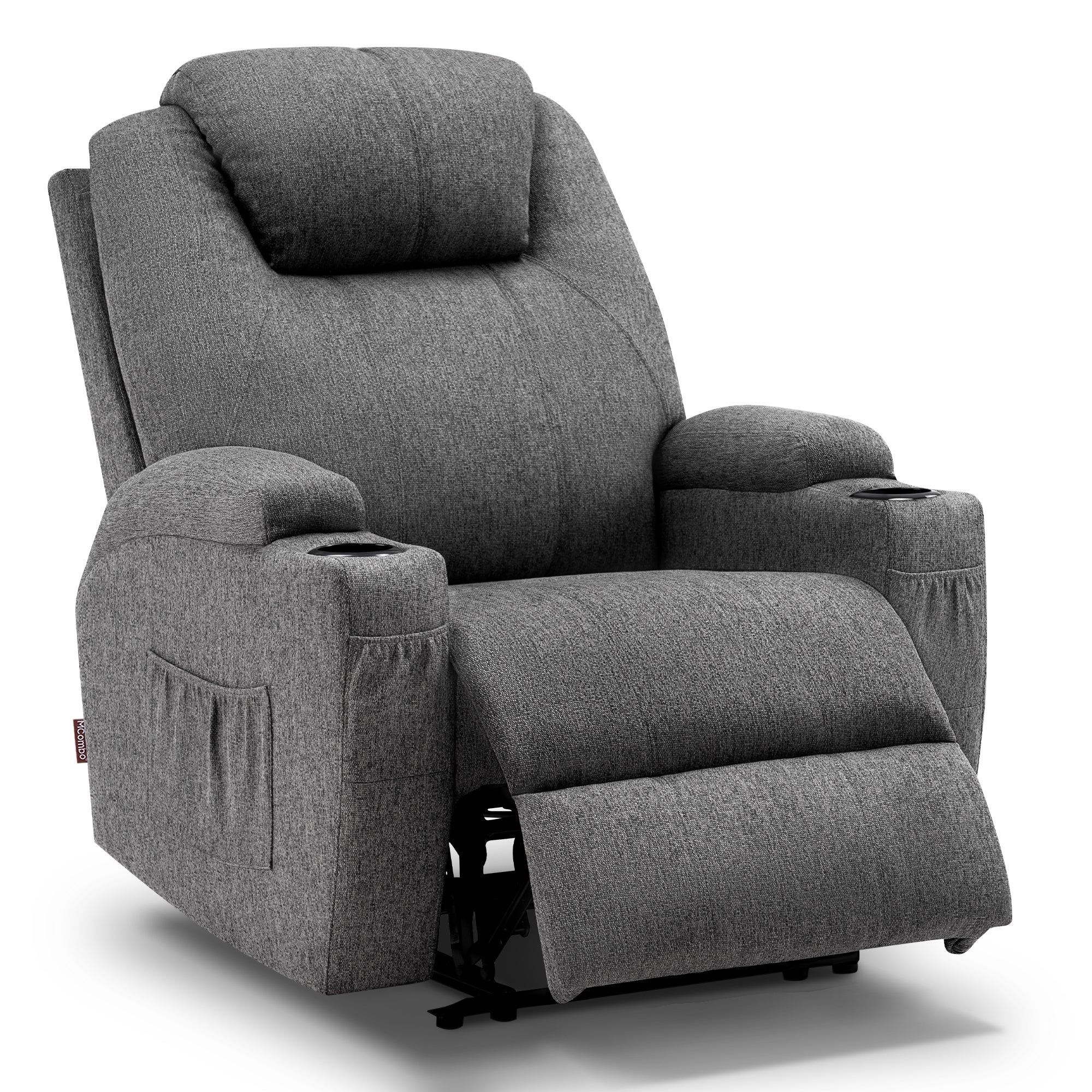 Elektrische Relaxfauteuil Massagestoel TV-stoel Ligfunctie Vibratie Verwarming 7061 – foto 1