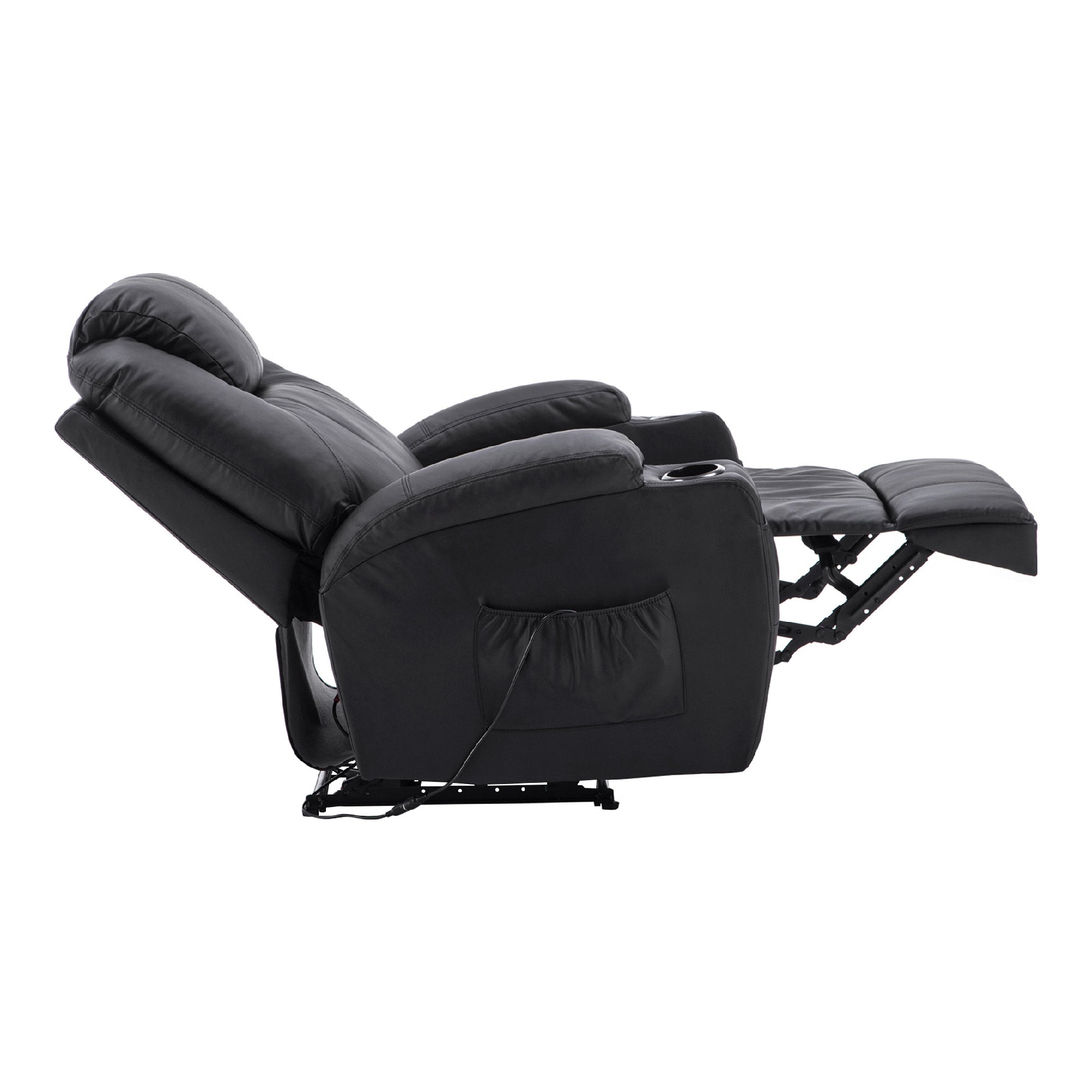 Elektrische Relaxfauteuil Massagestoel TV-stoel Ligfunctie Vibratie Verwarming 7061 – foto 29
