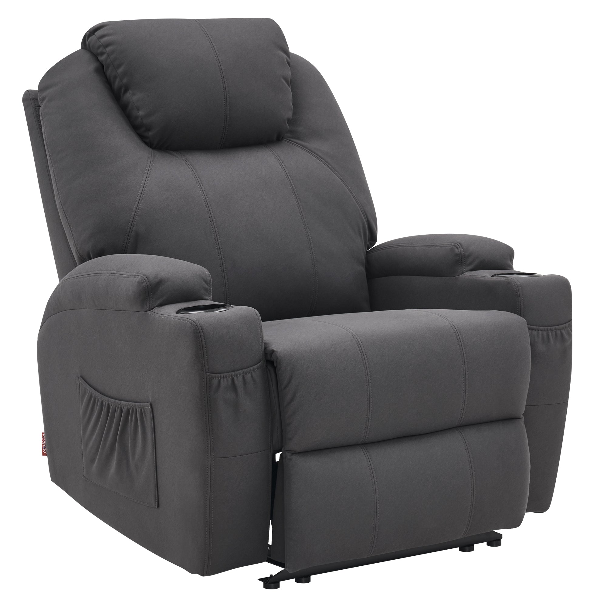 Elektrische Relaxfauteuil Massagestoel TV-stoel Ligfunctie Vibratie Verwarming 7061 – foto 30