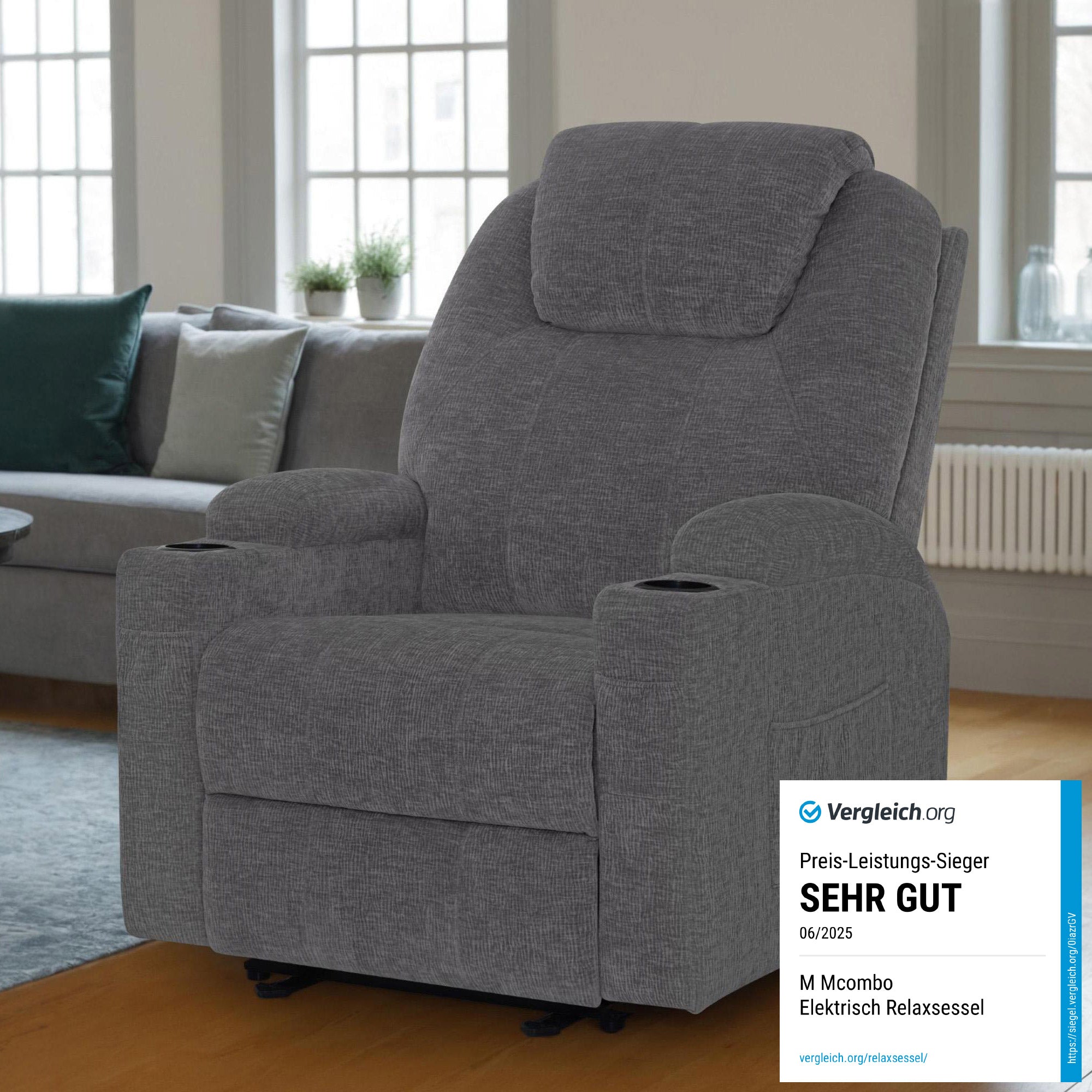 Elektrische Relaxfauteuil Massagestoel TV-stoel Ligfunctie Vibratie Verwarming 7061 – foto 35