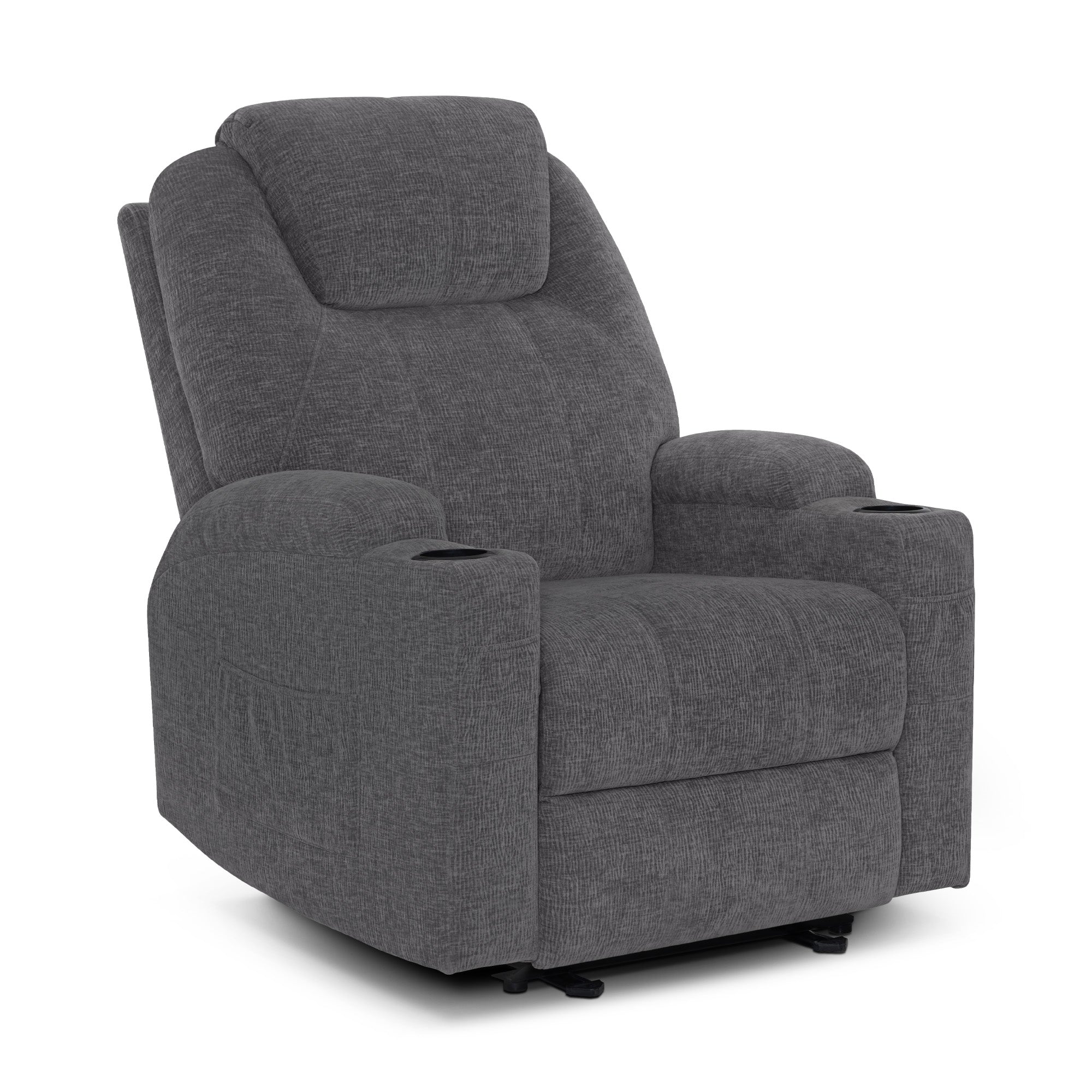 Elektrische Relaxfauteuil Massagestoel TV-stoel Ligfunctie Vibratie Verwarming 7061 – foto 38