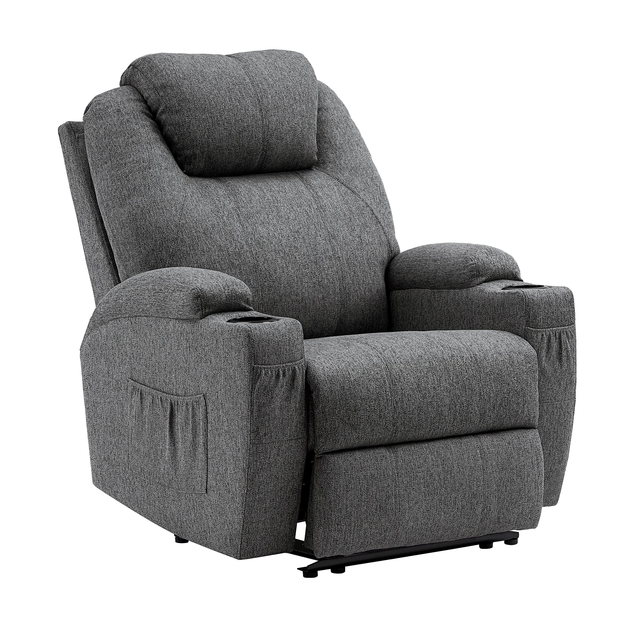 Elektrische Relaxfauteuil Massagestoel TV-stoel Ligfunctie Vibratie Verwarming 7061 – foto 52