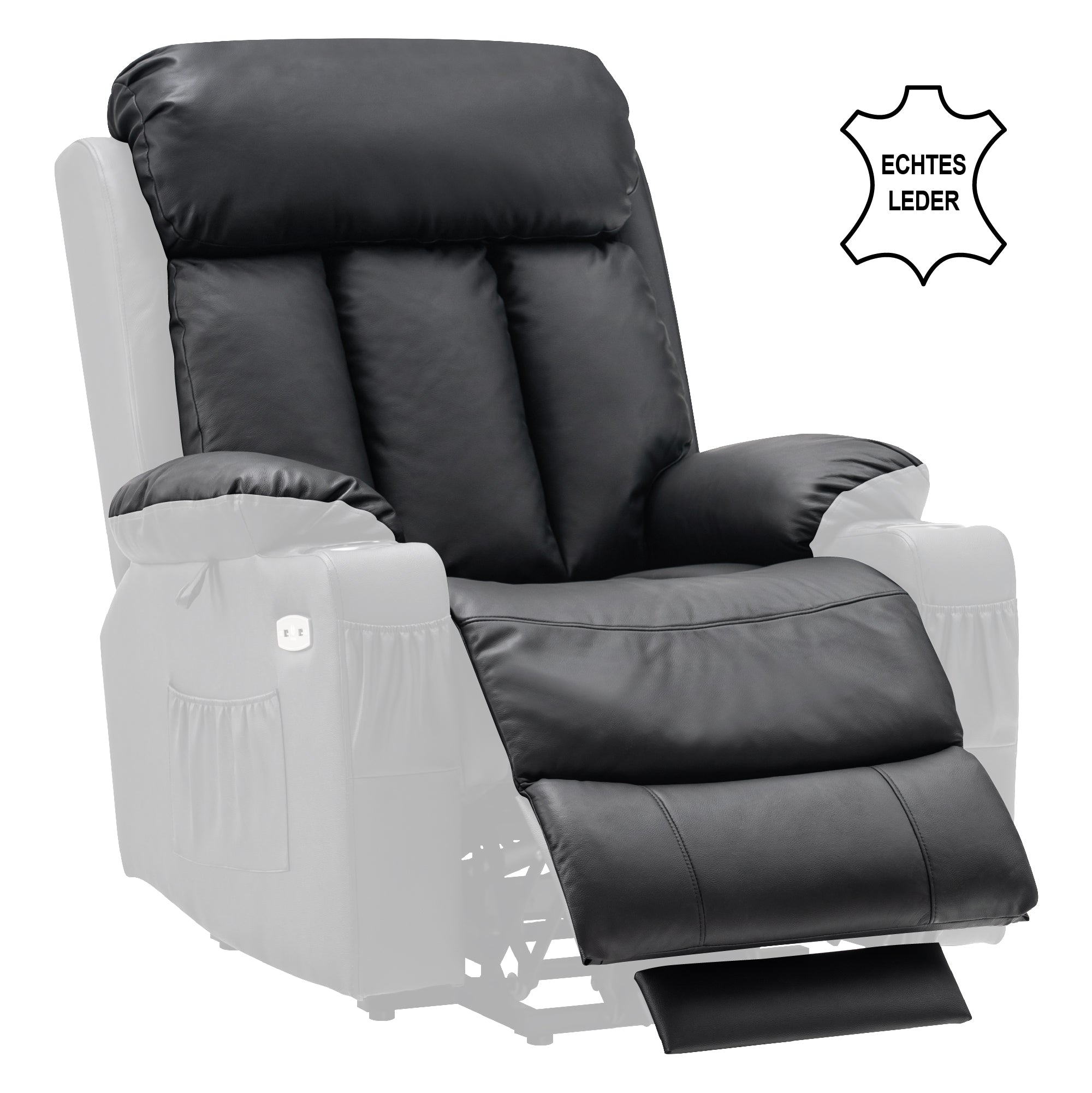Relaxfauteuil met Sta-op hulp & Ligfunctie, Elektrisch, 7190 – foto 5